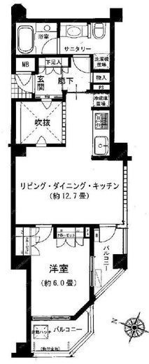 レジディア文京本郷 4階 間取り図