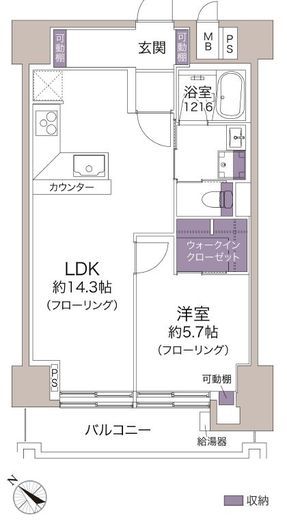 ライオンズマンション中目黒 3階 間取り図