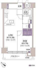 ライオンズマンション中目黒 3階 間取り図