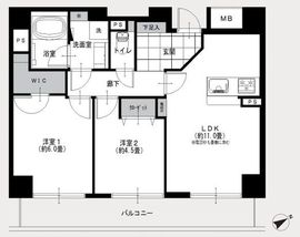 ラフィネ大崎 10階 間取り図