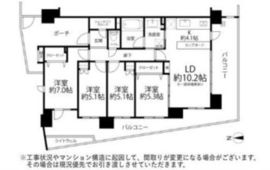 クレッセント東京リプライム 3階 間取り図