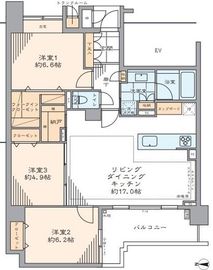 クリオ新宿戸山壱番館 9階 間取り図