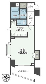 アクシルコート日本橋 4階 間取り図