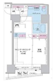 ジェノヴィア東大前グリーンヴェール 9階 間取り図