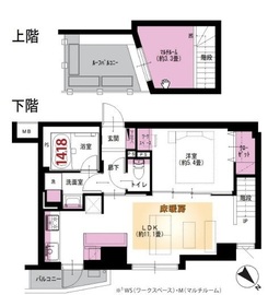 カスタリア千駄ヶ谷 4階 間取り図