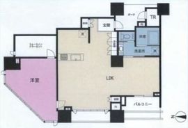 ドゥ・トゥール 19階 間取り図