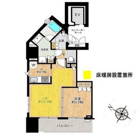 ソラシア小石川 5階 間取り図