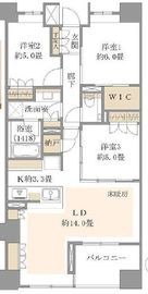 ザ・パークハウス山吹神楽坂 4階 間取り図