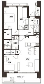 HARUMI FLAG PARK VILLAGE (晴海フラッグ パークヴィレッジ) 9階 間取り図