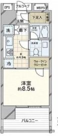 アトラス渋谷公園通り 8階 間取り図