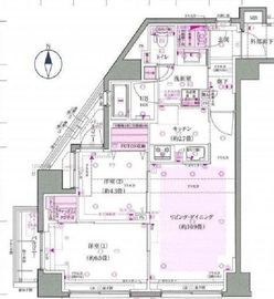 イニシアイオ高田馬場 3階 間取り図