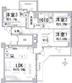 ヴィラージュ南青山 13階 間取り図