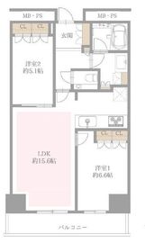 MFPR代々木タワー 14階 間取り図