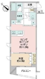 フォレシティ神田多町 8階 間取り図