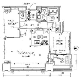 シティタワーズ豊洲ザ・シンボル 30階 間取り図