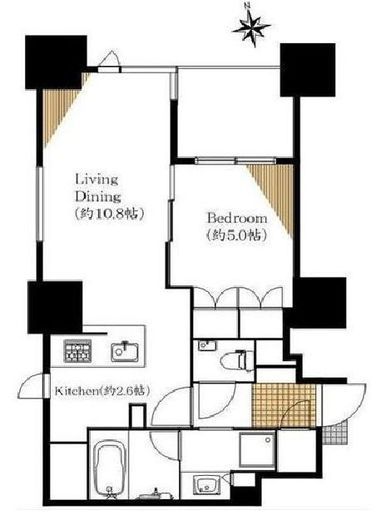 シティタワー白金 9階 間取り図