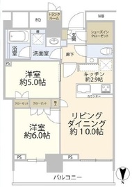 ザ・パークハウス晴海タワーズ クロノレジデンス 22階 間取り図