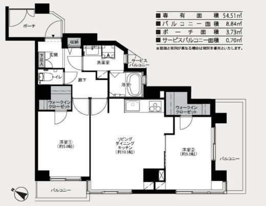 ワールドパレス三軒茶屋 5階 間取り図