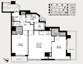 ワールドパレス三軒茶屋 5階 間取り図