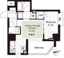 アルティスコート南青山 6階 間取り図