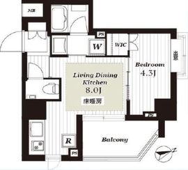 アージョ早稲田 6階 間取り図