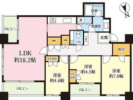 西早稲田パークタワー 10階 間取り図