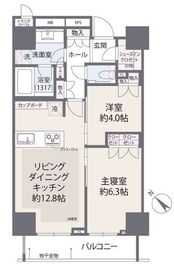 パークタワー豊洲 2階 間取り図