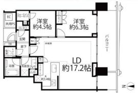ベイズタワー＆ガーデン 11階 間取り図
