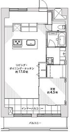 広尾センターハイツ 4階 間取り図