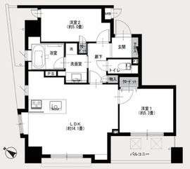 日本橋ファーストレジデンス 10階 間取り図