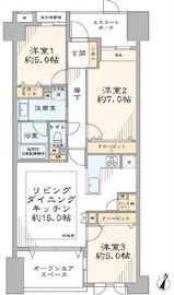 グランシティ東京イースト3 14階 間取り図