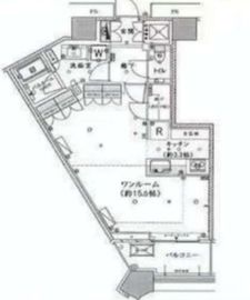 勝どきザ・タワー 36階 間取り図