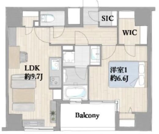 HF学芸大学レジデンス2 10階 間取り図