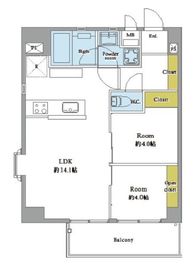 サンサーラ東山 11階 間取り図