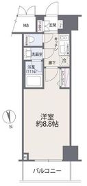 パークキューブ銀座イースト 3階 間取り図