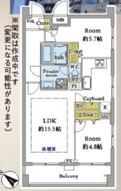 コンフォリア目黒青葉台 5階 間取り図
