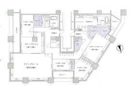 パークキューブ銀座イースト 44階 間取り図