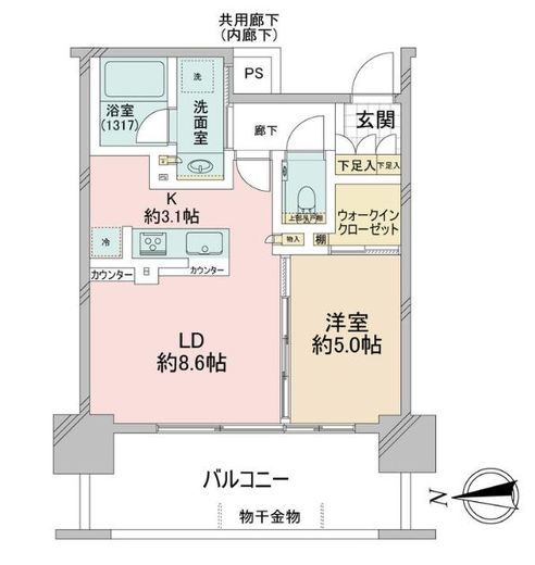 品川イーストシティタワー 10階 間取り図