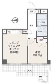 四谷デュープレックスD-R 2階 間取り図