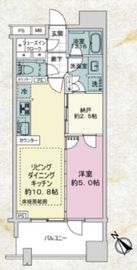 メゾンカルム本郷 10階 間取り図
