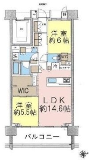パークキューブ目黒タワー 4階 間取り図