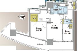 ルミナリータワー池袋 24階 間取り図