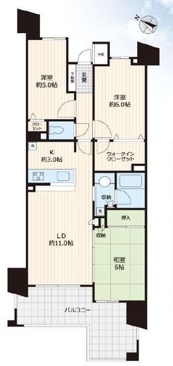 ザ・クレストリヴァシス 9階 間取り図