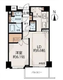 藤和三田綱町ホームズ 2階 間取り図