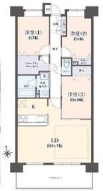 クレストフォルム東京アヴァンセ 8階 間取り図