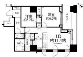 ル・サンク大崎ウィズタワー 9階 間取り図