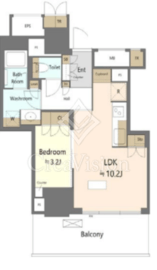 ブリリアタワー池袋West 7階 間取り図