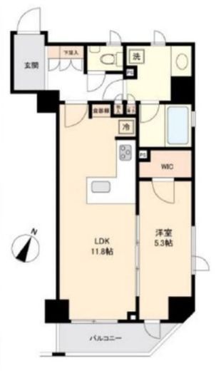 オープンレジデンシア日本橋三越前 5階 間取り図