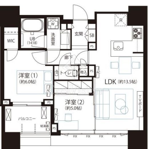 グランドミレーニア タワー＆スイート 31階 間取り図