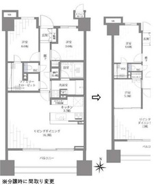 ブランズ東雲 7階 間取り図